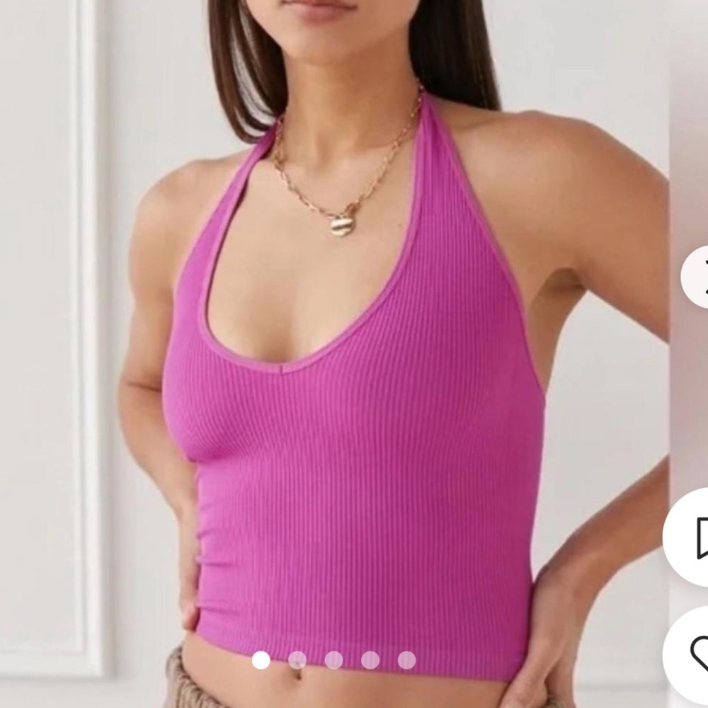 Urban Outfitters magenta out from under halter top